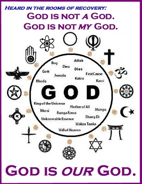 God is not A God. God is not MY God. God is OUR God. #God #GodIsNot #Recovery